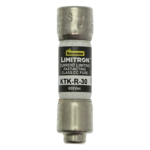 Class CC fuse, KTK-R, Fast-acting, Dual-Element Current Limiting Fuse ...