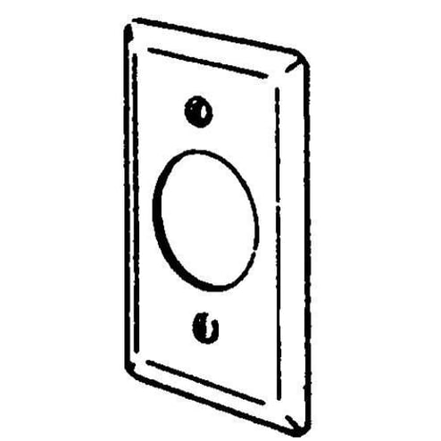Appleton® ETP™ 2538 Handy Box Cover, 4 in L x 2-1/8 in W, Single ...