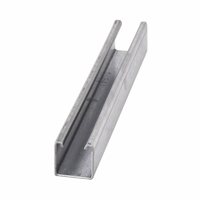 B Line Channel B-Line B22-120GLV Single Metal Framing Channel, 12 ga THK, 10 ft L ...