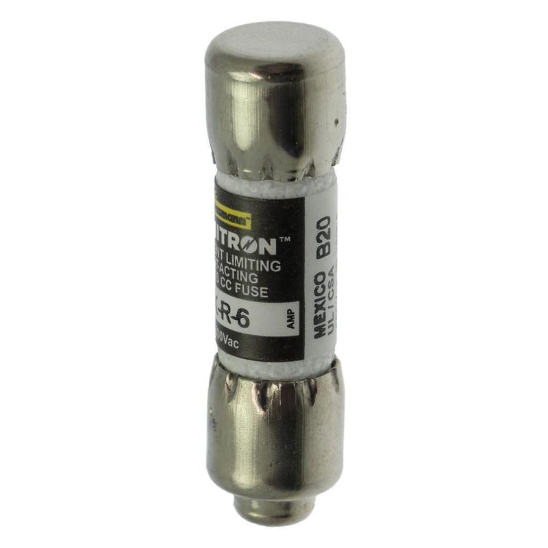 Bussmann Limitron™ KTK-R-6 Current Limiting Fast Acting Fuse, 6 A, 600 ...