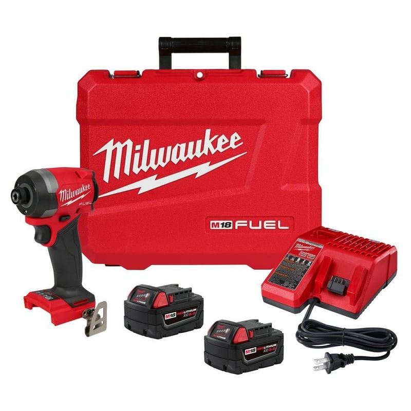 Milwaukee® 2953-22 M18 Brushless Compact Impact Driver, 1/4 in Drive ...