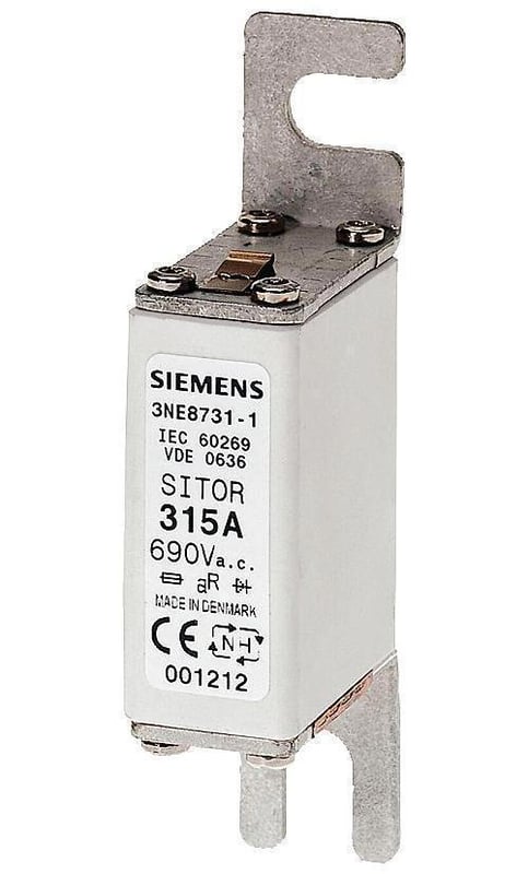 Sentron 3NE8725-1 Fuse Link, 690 VAC, 200 A, For Use With SITOR ...